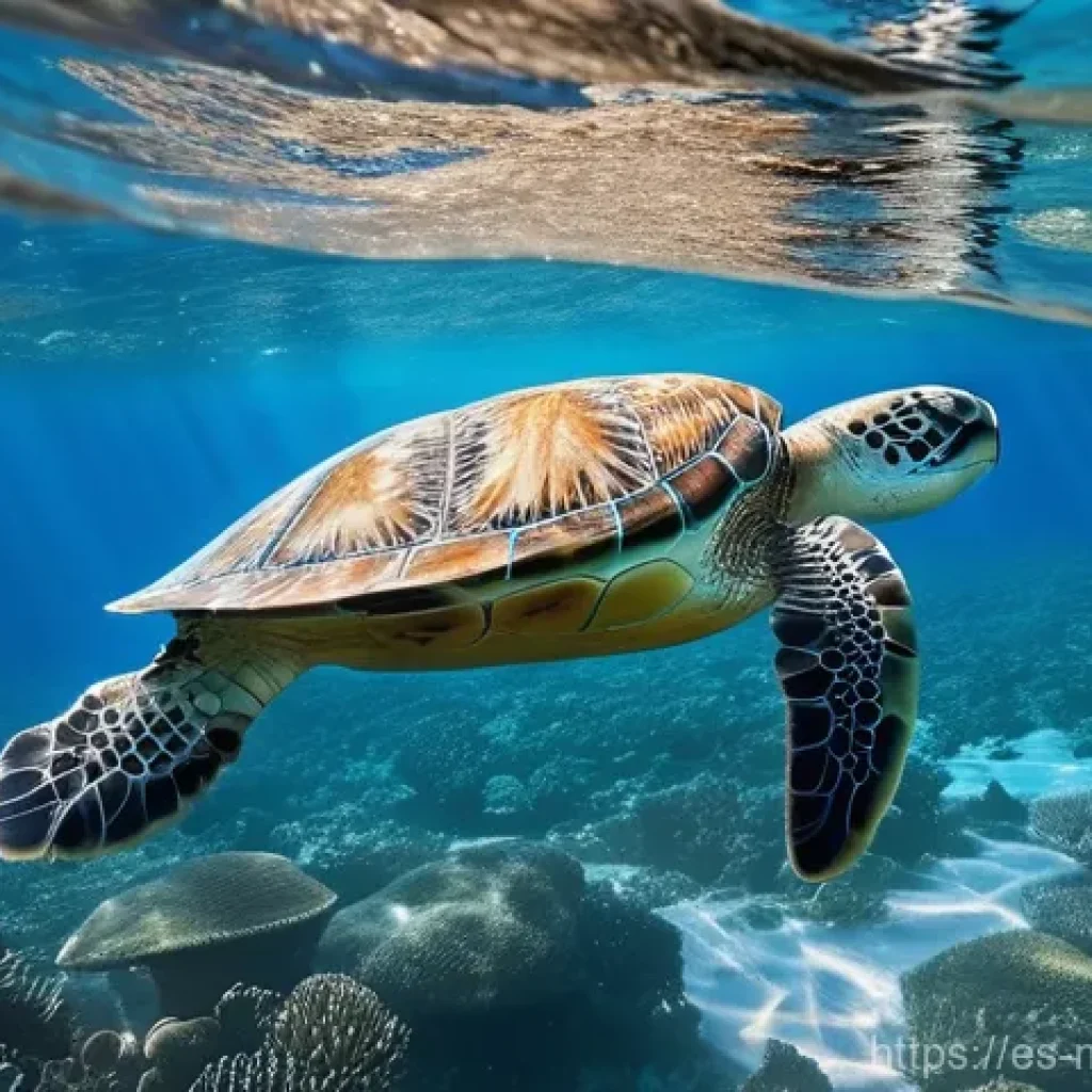 해양자원 개발과 환경적 지속 가능성 - **Prompt for "The Blue Immensity: More than a beautiful landscape" (Focus on biodiversity and subtle...