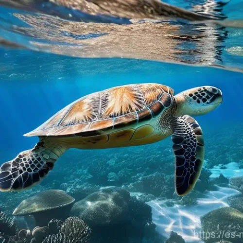 Home 29 해양자원 개발과 환경적 지속 가능성 - **Prompt for "The Blue Immensity: More than a beautiful landscape" (Focus on biodiversity and subtle...