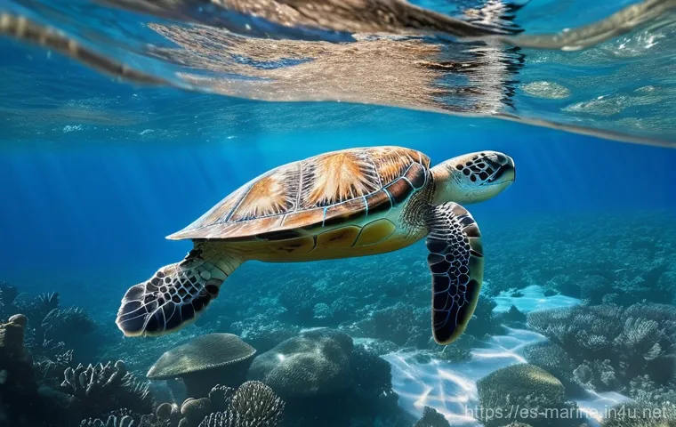 해양자원 개발과 환경적 지속 가능성 - **Prompt for "The Blue Immensity: More than a beautiful landscape" (Focus on biodiversity and subtle...