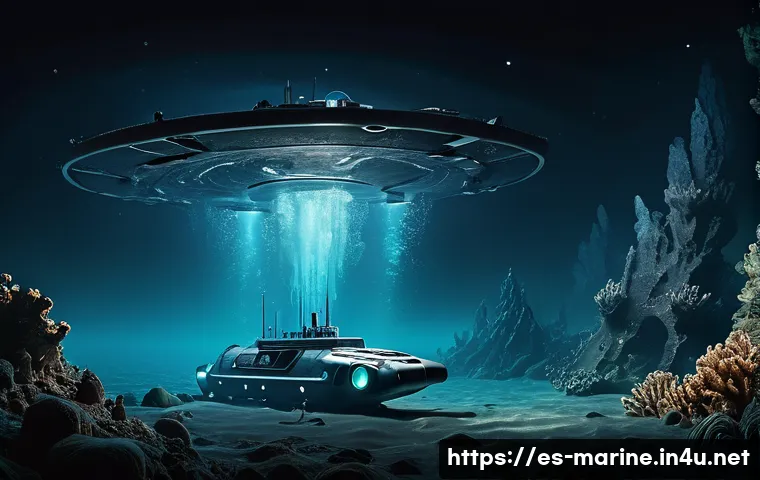 해양자원 개발의 국제 경쟁력 - **Prompt:** A futuristic, highly detailed autonomous underwater vehicle (AUV) with multiple sensors ...